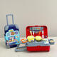 
Cipu Baby Long-distance Travel Portable Toys Kitchen Play House Simulation Children's Mini Train Outlet Bag Toys Kitchenware Suitcase-Blue Travel Coaxing Baby