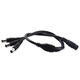 DC5.5*2.1 connector one point two three four control extension cord one to four power cord tap DC line DC one point two total length 40cm
