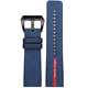 碧允适配沛纳海潜行系列PAM1391/1565 Luna Rossa尼龙橡胶手表带 蓝色【黑扣】24mm
