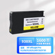 Xingpeng 938/938xl para HP HP 9730 Cartucho de tinta 9720 9120 9130 9110B Cartucho de tinta de impresora 938 Cartucho de tinta 4 Color Gran capacidad de 6800 páginas
