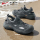 Huili Sandals Men's 2025 Summer New Hollow Avalte Beach Beach Beach Shoes 1246 Gray 42