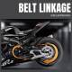 
Zhongmai Micro Simulation 1:12 VB12083 HP4 alloy car motorcycle model ornaments collection children's toy motorcycle gift HP4 alloy racing black