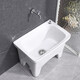 Lefit (lfte) bathroom ceramic mop pool balcony mop trough household Taiwan-controlled large, medium and small mop basin courtyard mop pool 5059 Taiwan-controlled drain + faucet delivery to home