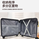 LZJV 高颜值18寸小型行李箱可登机万向静音轮旅行箱超轻便拉杆密码箱 黑色【橡胶轻音轮+前置挂钩】 18英寸 【2节拉杆-1.6m以下适用】