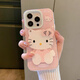 
Du Fanna cartoon cute pink KT cat polka dots suitable for Apple 16 ProMax mobile phone case iPhone 15 Promax protective case new Apple 15 Pro fall-proof creative makeup mirror Pink KT cat makeup mirror iPhone 16 Pro Max
