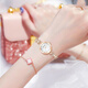 COLEVKICEVKIE BIRLANGE CADEAU pour les filles pour donner à la petite amie meilleure amie Mère petite amie Pratique Sentiment 9215 SERVE SOLLE DIAMANT PIND + BOX BOX BOX + BRACELET + CAST