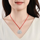 Phoenix Jewelry Ice Waxy Jade Jade Buddha Pendant Women's Model Le Fu Gong Natural Jade Pendant Necklace Birthday Gift