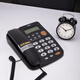 
DELI 787 wired seated stationary telephone crystal button landline home office caller ID 13567 black