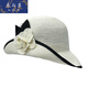 Heqinya Camellia Sun Hat Top Hat Small Fragrant Style Half-trim Straw Hat Summer Anti-snatch Fisherman Hat Rich Color Contrast Edge Black Camellia Half-trim Straw Hat M(56-58cm)