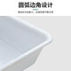 加厚塑料零件盒长方形白色周转筐多功能螺丝工具收纳箱塑料方盒大号仓库五金零件工具盒水产养殖胶框塑胶箱 006#白盆695*420*200mm白色