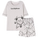 Sangji Summer de verano delgado de manga corta Modal de manga corta Ropa para el hogar de dos piezas YSX9712 L