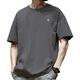 GTYUWVG AMÉRICAINE TRENDE TRENDE Japonais et coréen Nouveau t-shirt à manches courtes pour hommes et femmes T-shirt décontracté à mi-manche pour hommes et femmes blancs 1365 L