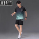 Jeep Spirit Sports Ice Silk Supt Fort-Forted Fot Shirt Mens Mensh's Chem's Dry Comploy Comploed Comse Comse Summer Jersey Basketball Badminton Forment JP-9901 Черный и серый костюм m
