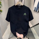 
GTYUWVG2025 Summer Casual Men's Short Sleeve T-Shirt Summer Half Sleeve Pure Cotton Trendy Brand Loose All-Match Top T V983 White XL