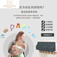婴儿床边收纳袋尿布台挂式收纳袋床围栏挂篮储物袋可水洗上铺下铺 主图款