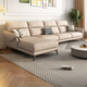 
Disney fabric sofa Italian light luxury cotton and linen small apartments in a straight row multi-person combination soft package living room furniture Y753# 2.2 meters three-person seat [Cotton and linen] down + sponge