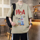 
GTYUWVG2025 Summer New Short Sleeve T-shirt Boys Junior High School Student Loose Half Sleeve Teen Summer T-shirt Top 7027 White (Single Short Sleeve) Quality Assurance XL 115-140Jin [Jin equals 0.5 kg]