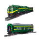 Mold King Mold King 12001-39 Locomotora de combustión interna de piel verde Tren de control remoto eléctrico 12027s