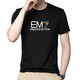 Armani summer men's ice silk short-sleeved T-shirt men's color printed large-size casual sports base shirt AM753 white M 90-120Jin [Jin equals 0.5 kg]