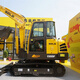 60 Glass de excavador 680 690E F Agranaje delantero Puerta deslizante de la ventana deslizante Inferior Vidrio templado hacia la parte trasera Empuja izquierda