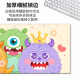 Cat de tres colores Linte Little Little Monster Super Gran Gran Ratón para niñas Oficina de aprendizaje Desk Beatboard Desk Anti-Slip Most