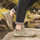 
Aizunshi men's shoes summer mesh labor protection shoes electric welding work site shoes for men's non-slip new Jiefang hiking shoes Khaki 42