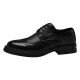 Red DRAGONFLY leather shoes for men in summer breathable and versatile British style business casual formal wear Block carved hollow derby sandals black 1381 sandals style 41 standard leather shoe size
