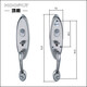 Hongli Lock Puerta de acero inoxidable Corra de nivel C Cones de bloqueo Tiandi Tiandi Puerta grande Puerta antirrobo Cerrar manejo de manejo de manejo Cuerpo de bloqueo de mano 9928 Manija + Centro de bloqueo de nivel C + 8# Cuerpo de bloqueo con llave en el lado interno izquierdo