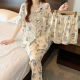 Catman (Miiow) Dulce pijama para mujeres en pantalones de manga corta de verano, un juego de pijama de celebridades de internet populares puede salir a la ropa casera 14118 [pantalones cortos de manga corta + pantalones] M recomendados 80-100Jin [Jin equivale a 0.5 kg]