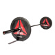 Reebok Reebok Barbell 2.2 metros 20 kg Home Men's Pole Pole Auspicioso Gimnasio Levante de pesas 20 cm Jin [Jin equivale a 0.5 kg] Reebok Auspicioso Pole [RSWT-14110]