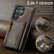 Adecuado para Samsung Galaxy S23 Case de teléfono magnético Ultra Wallet S23+ Full-Fall S23FE Protective Case M5 Serie [Black] Samsung Galaxy S23