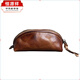 Hengyuanxiang Niche rétro rétro à la main de la voiture en cuir authentique Sac clé Mini Mini Cow Purse Couche supérieure Cowhide Super Small Key Sac Femme Rétro Brown