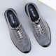 Old man's new 2025 men's breathable mesh hollow hole summer breathable mesh casual shoes sports and casual flying shoes gray (15696) 43