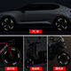 
Electric car colorful glitter wheel sticker personalized creative colorful tire warning sticker bicycle rainbow luminous sticker Rainbow luminous sticker 10 pieces/Colorful green