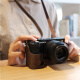 
Suitable for Sony 7 camera bag micro single protective cover leather case 7374 genuine leather 96400 base A7C Crazy Horse leather [Leather base]
