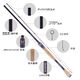 Daiwa (Daiwa) Zillion Zilong Jingyao Luya Pole simple tige à longue portée Carbon Luya Pole de pêche à la pêche universelle 2,03m Kawamura-682Mlfs