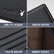 Playboy (PLAYBOY) new wallet for men genuine leather short wallet cowhide wallet vertical thin wallet + dad black J5201021