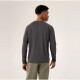 Archaeopteryx Cormac ls Protección solar para hombres seca rápida y transpirable Camiseta de manga larga X9719 Black Gris Negro Heather X00000971 S