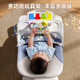 Hilibab Baby Scheding Baby Baby Coaxing Artifact Fitness Stand Piano Piano Toy Baby Coaxing to Sleep Rocking Blue REBADOR Caja de regalo