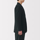 
MUJI men's style, easy-dry elastic bubble yarn, jacket, men's jacket, casual suit, 25 years spring and summer, black L (175/100A)