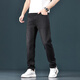 
Canelin Kiskha jeans men's four-season new fashion trendy brand slim pants for youth stretch straight pants for men handsome casual men 1048 black regular (77.9% cotton) size 32