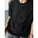 American Henry Neck Short Sleeve T-shirt Men's Summer Waffle Loose Casual Inner Base Shirt Top Gray Y41-YK XL