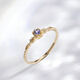 Shengbei New Purple Retro Natural Tanzanite Ring Mysterious Treasure Box Square Diamond Ring Earrings Necklace Ring (Please note the size when photographed)