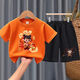 Disney (Disney) Children's Girl Summer Set Pure Cotton Shorts Shorts Handsome Cool Boy Summer Nezha Vêtements 2002 # Brew Red + 1098 # Shorts noirs 90