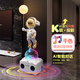 Scenery fan karaoke spaceman astronaut TV cabinet next to the large floor-standing ornaments living room decorations light luxury housewarming gift karaoke - colorful rhythm spaceman - platinum small audio model