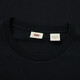 Couple de Levi's American lâche imprimement à la mode simple confortable Coton Coton Round Coure à manches courtes Black 0001 A9224-0001 M
