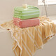 Children's bath towel coral velvet larger thickened jacquard houndstooth towel towel absorbs water soft and quick-drying adult 9214-yellow 90*170cm 1 piece