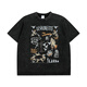 
Jingpu Fei National Trend Retro Printed Old Short-Sleeve Shirt Small Neckline X6630 L