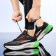 Clenikeedair Nike Putian Männerschuhe atmungsaktives Mesh Casual Sports Schuhe für Männer und Männer, die weiche Sohle Dun 9901 Schwarz und grüner Nike 42 Nike laufen