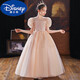 迪士尼（DISNEY）女童礼服裙轻奢小众高端花童婚礼女孩主持人儿童蓬蓬裙高端公主裙 F48香槟色短·袖长裙 110 cm